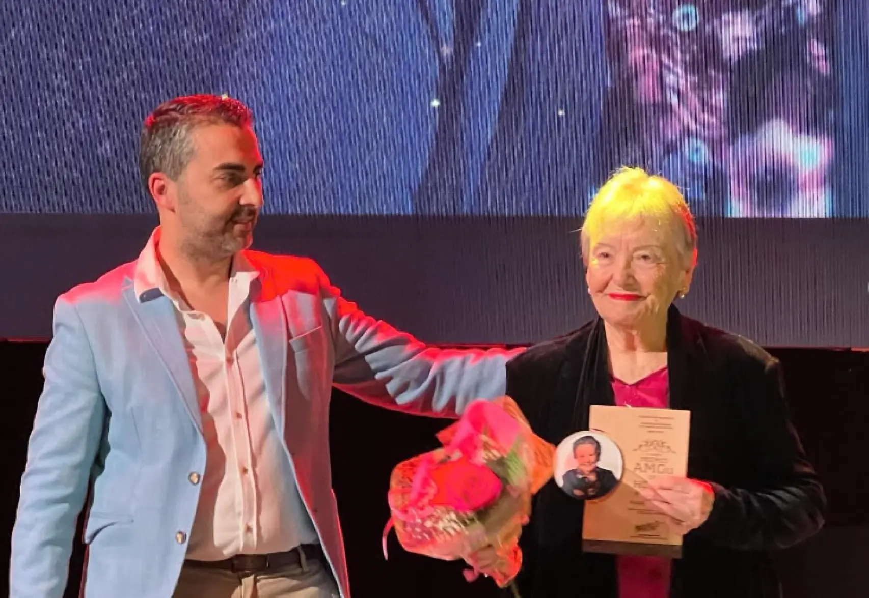 María Galiana en el 10 certamen nacional de Teatro Aficionado de Guardo organizado por AMGu