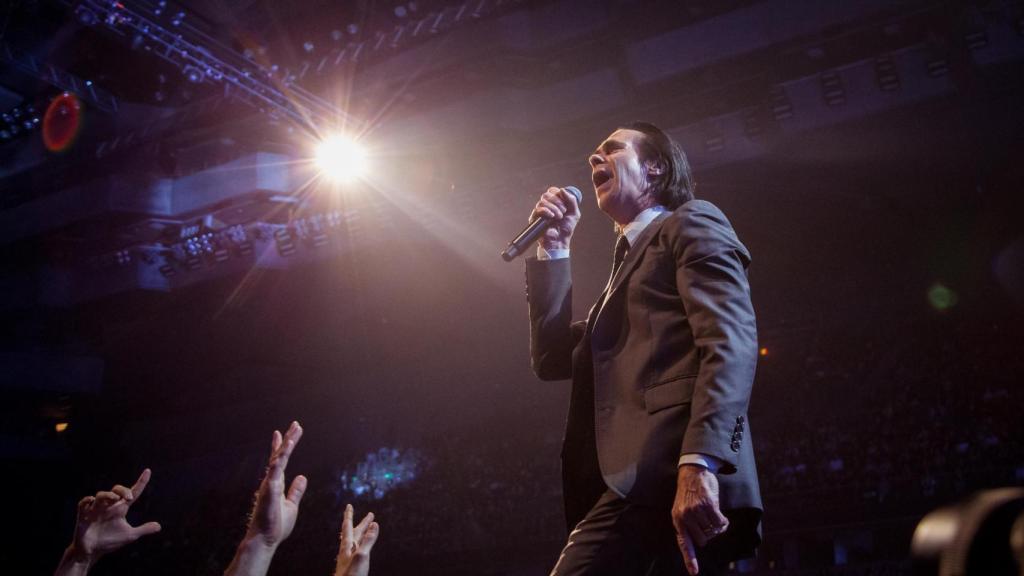 Nick Cave durante su concierto en el WiZink Center. Foto: Martin Page