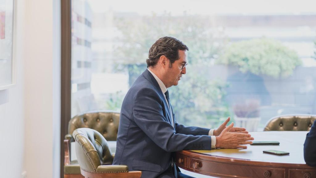 Antonio Garamendi, en la sede de CEOE en Madrid.