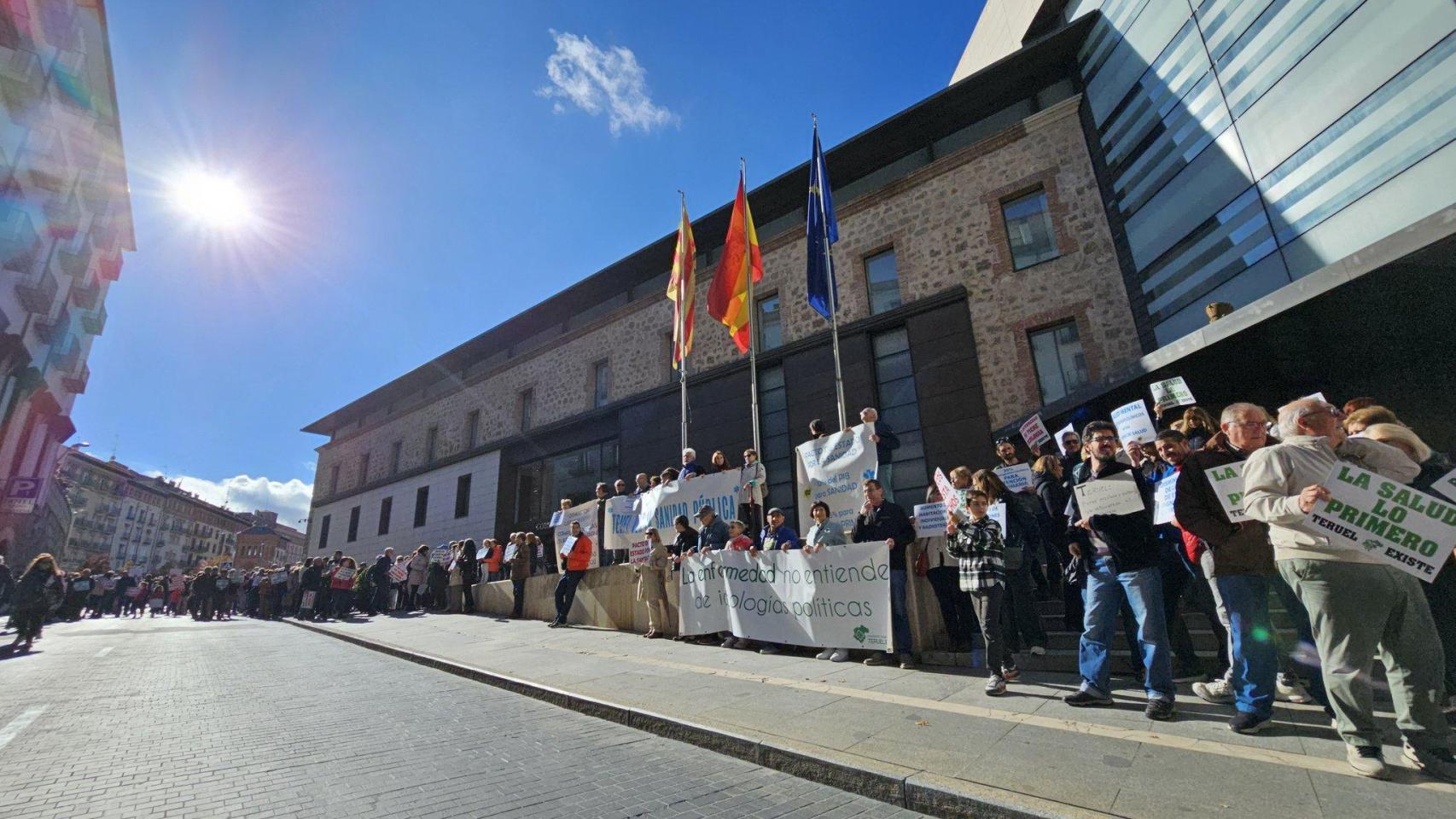 Manifestación por la Sanidad Pública en Teruel