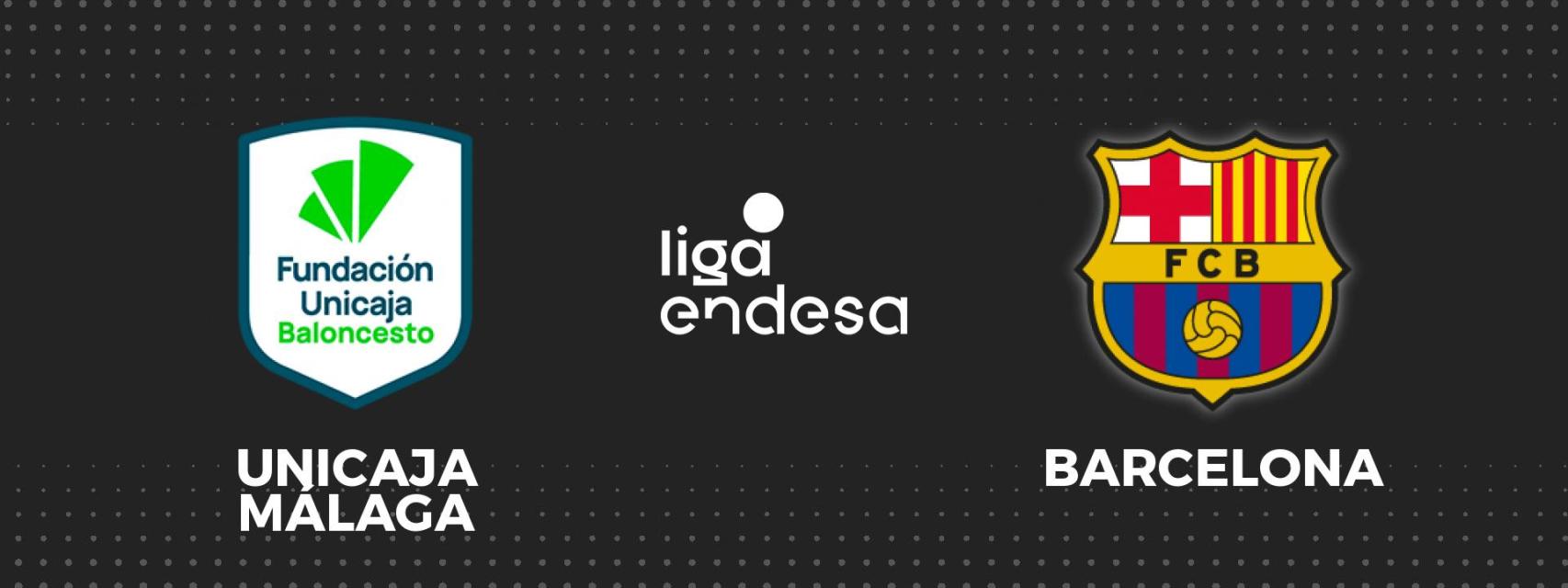 Unicaja Málaga - Barça de basket, Liga Endesa de baloncesto en directo