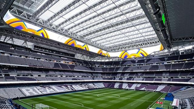 El Santiago Bernabéu, listo para El Clásico.