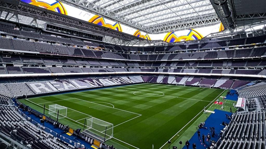 El Santiago Bernabéu, listo para El Clásico.