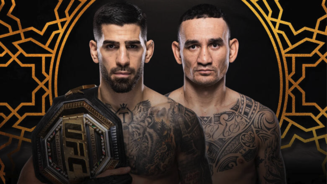 Cartel promocional de la pelea Ilia Topuria vs Max Holloway