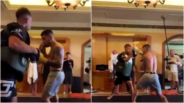 El último entrenamiento de Ilia Topuria antes de la pelea contra Holloway