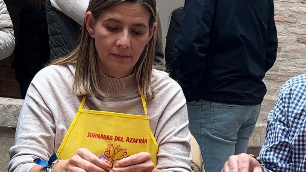 Carolina Agudo ha acudido a las XVIII Jornadas del Azafrán de Madridejos este sábado.