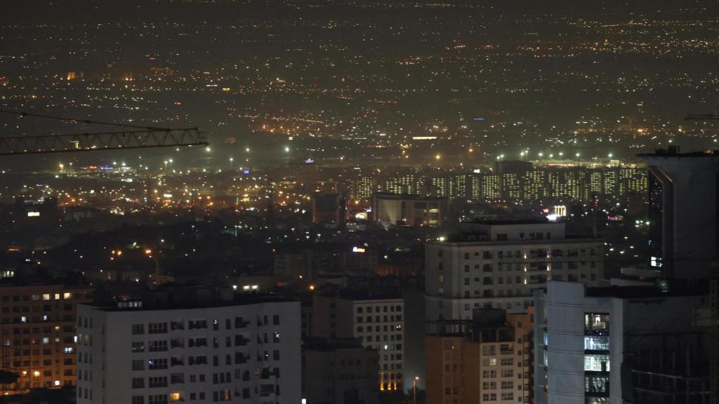 Vista general de Teherán tras registrarse los ataques israelíes.