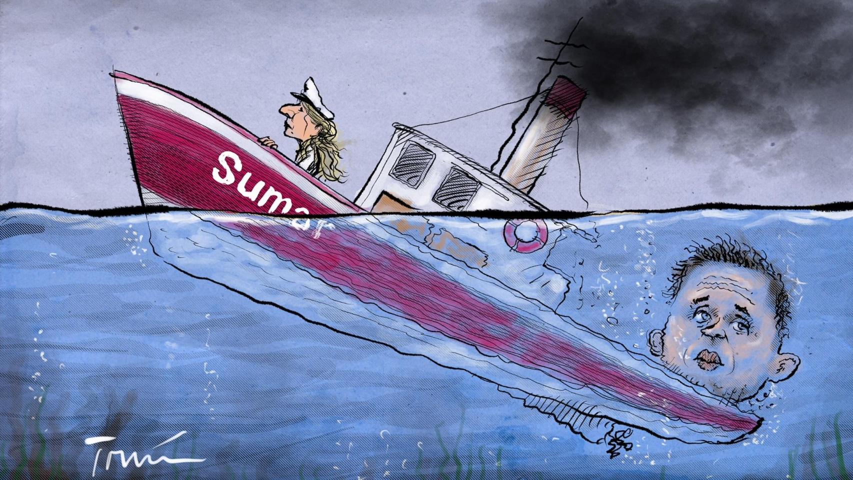 El barco de Sumar se hunde