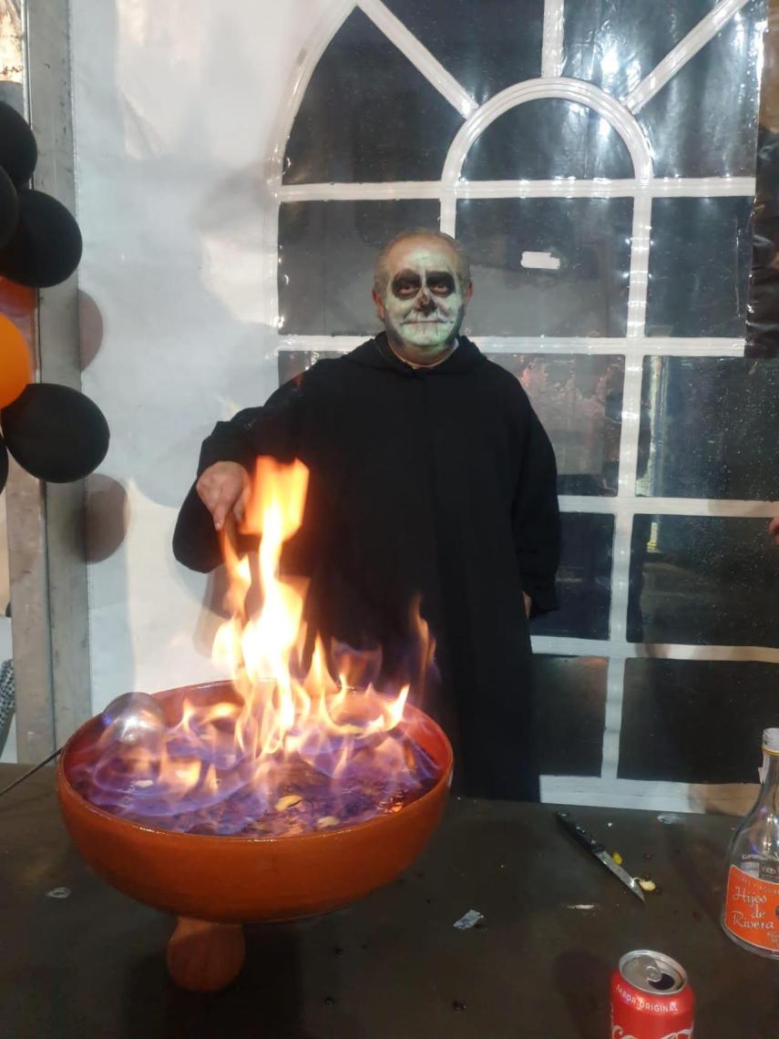 Una queimada en el Samaín de Ledoño