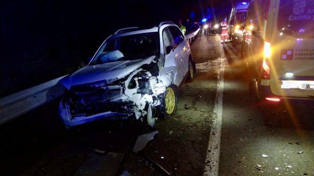 El vehículo donde viajaba el menor resultó menos dañado tras el accidente en Ponferrada