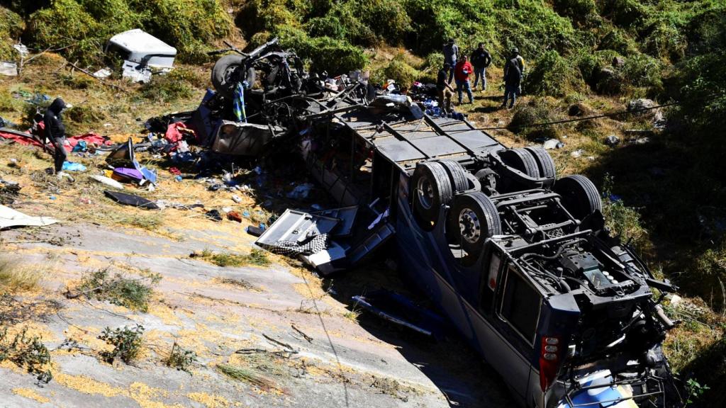 Un accidente de autobús en México