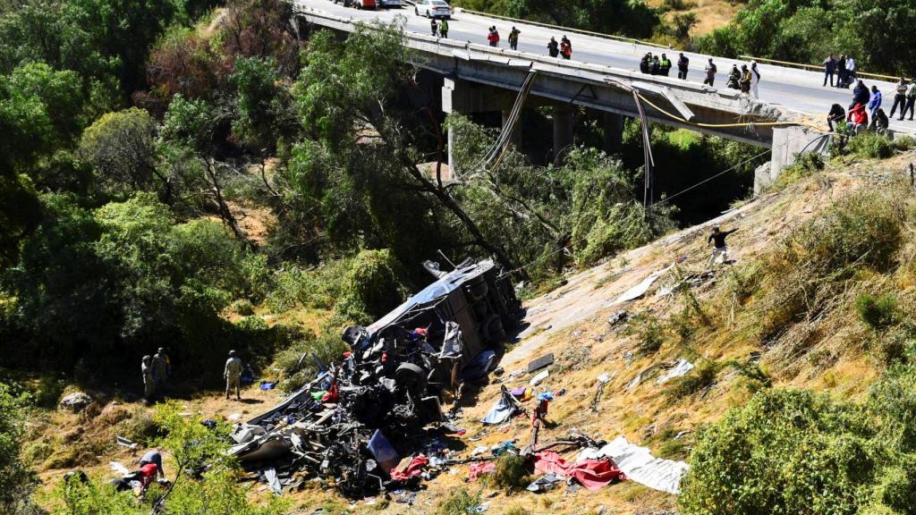 Un accidente de autobús en México