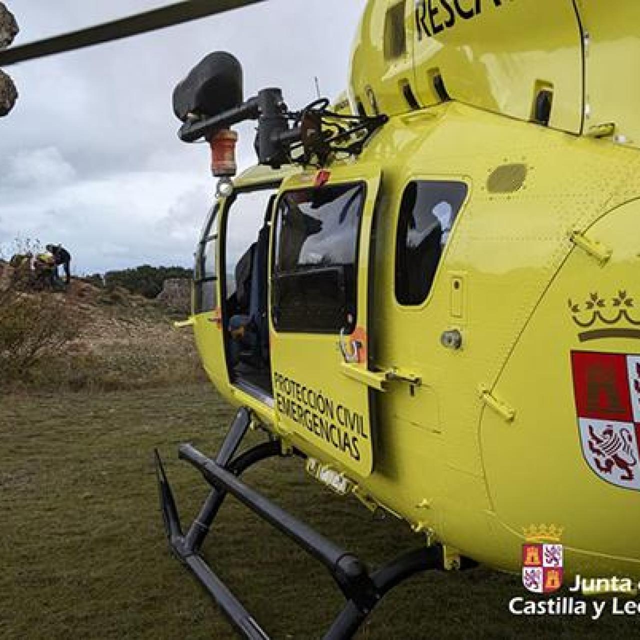 rescate de un montañero en Palencia