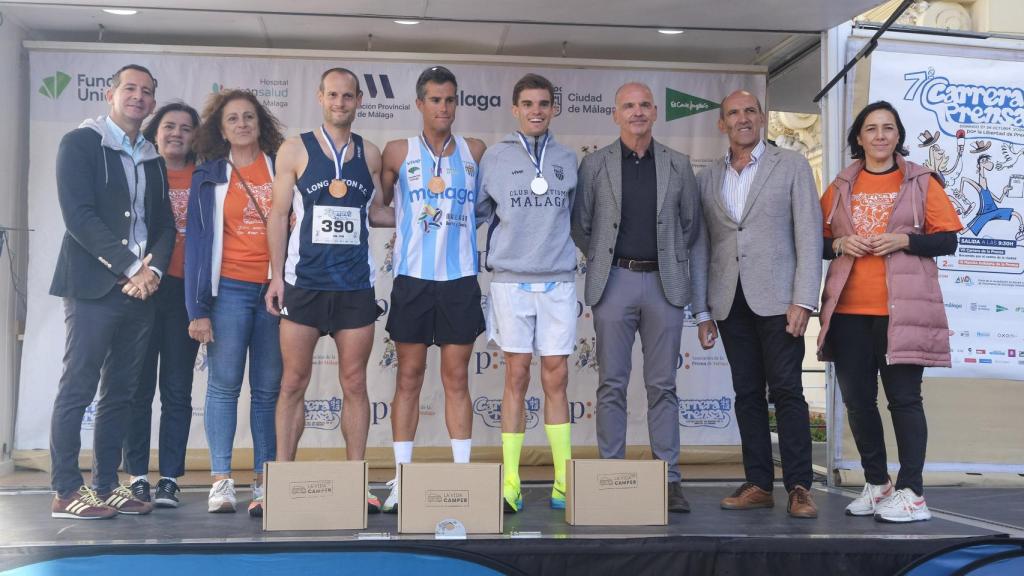 Imagen de los ganadores en categoría masculina.