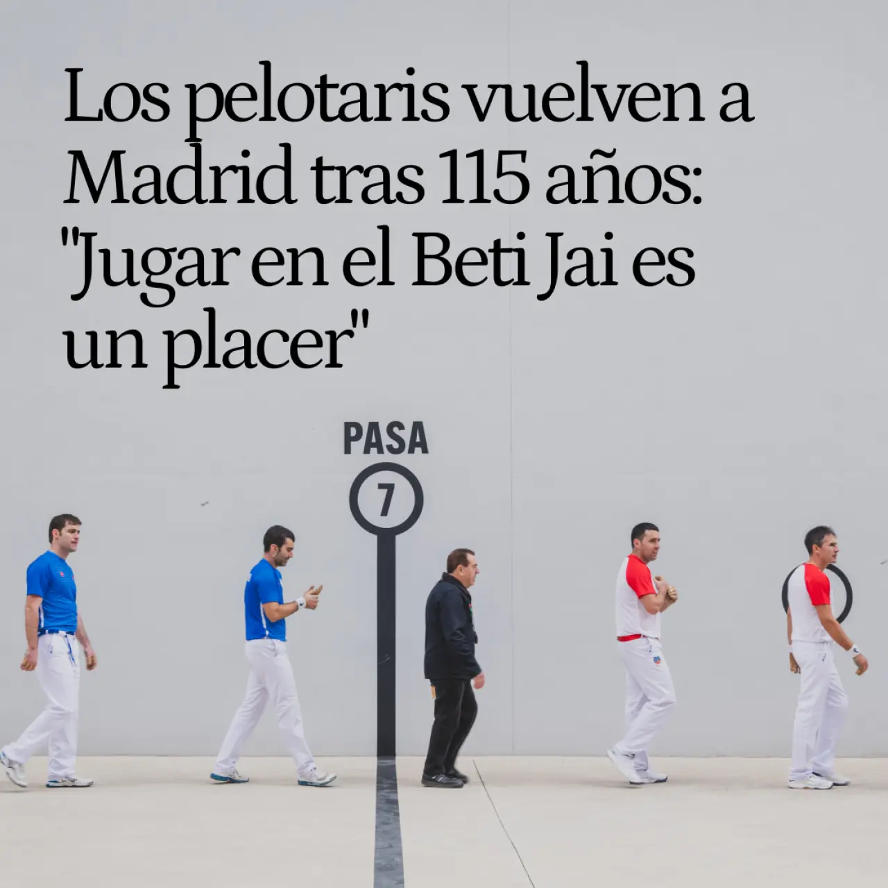 Iñaki, Julen, Iker y Arkaitz, el regreso de los pelotaris al corazón de Madrid 115 años después: "Jugar en el Beti Jai es un placer"