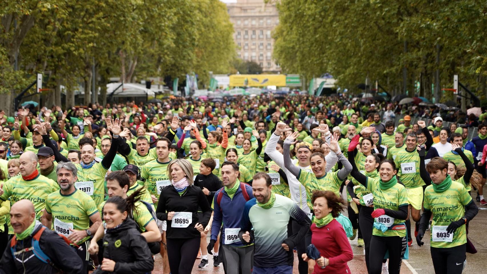 Celebración de la XIII Valladolid en Marcha contra el Cáncer