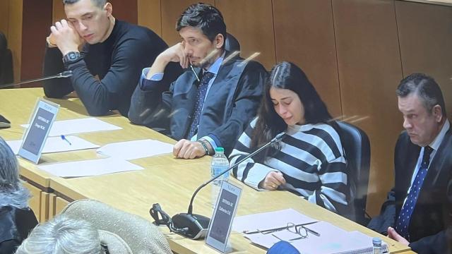 Katy Silva emocionada en el juicio por el crimen de Samuel Luiz