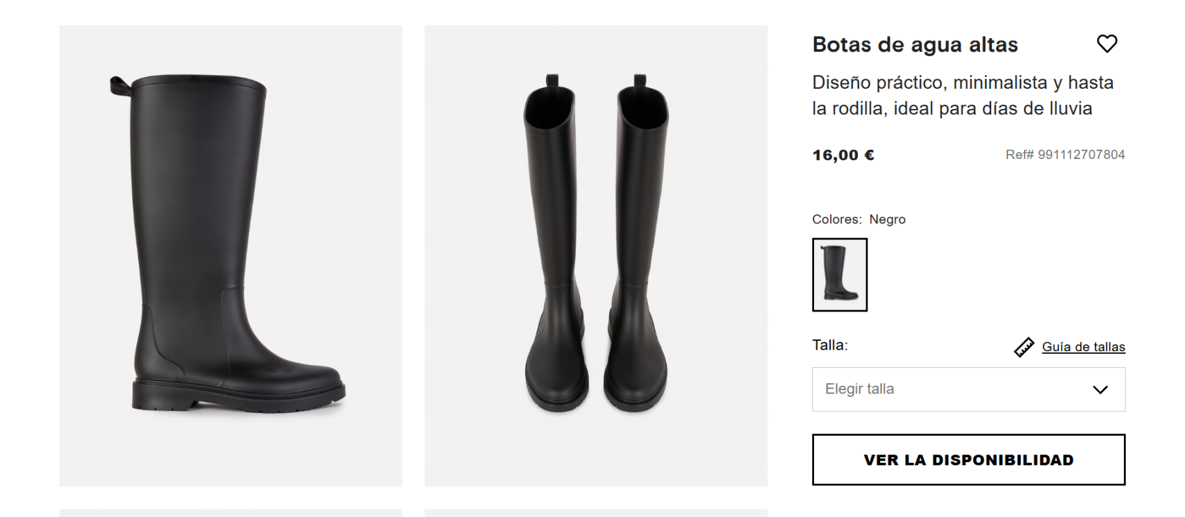 Botas de agua altas de Primark.