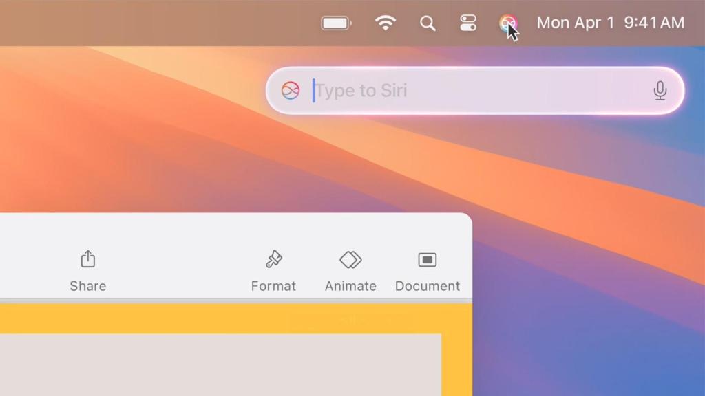 Nueva Siri en macOS.