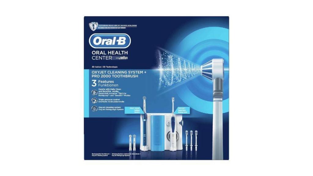 Estación de cuidado bucal con cepillo de dientes eléctrico e irrigador Oral-B Pro