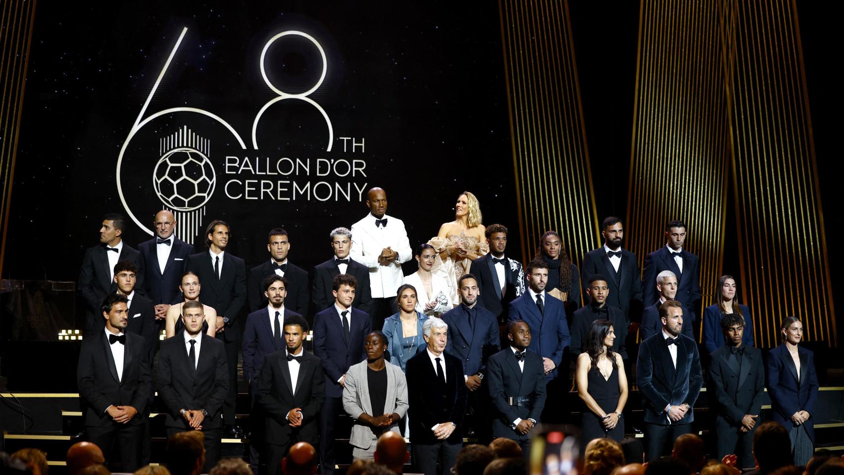 Los candidatos a los premios del Balón de Oro 2024 presentes en la gala