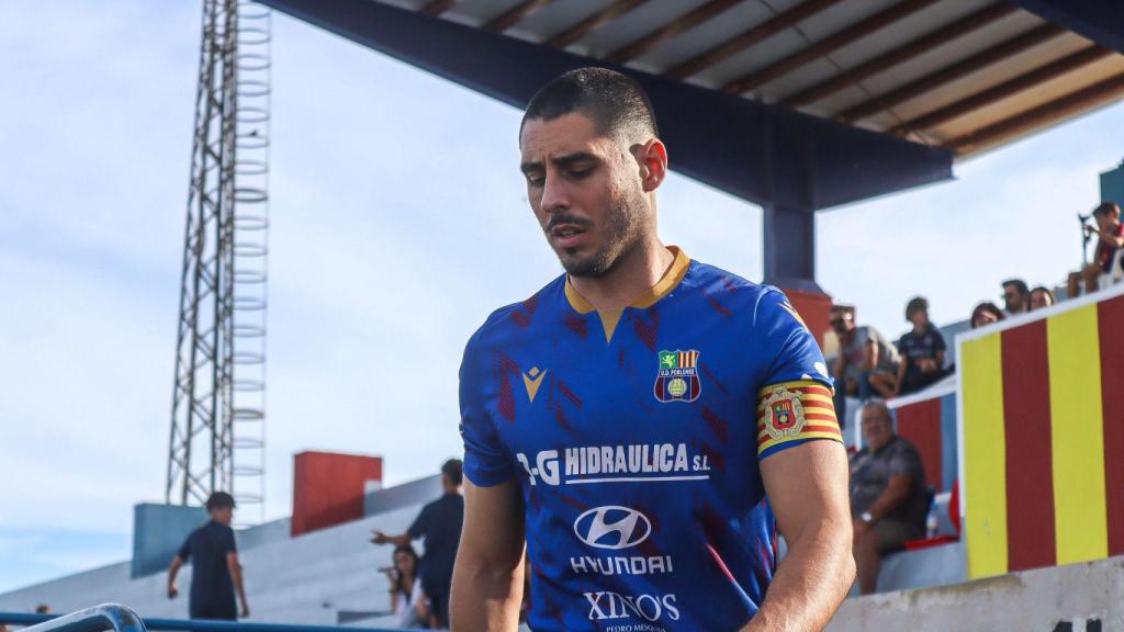 Pep Vidal durante un partido con el Poblense en liga