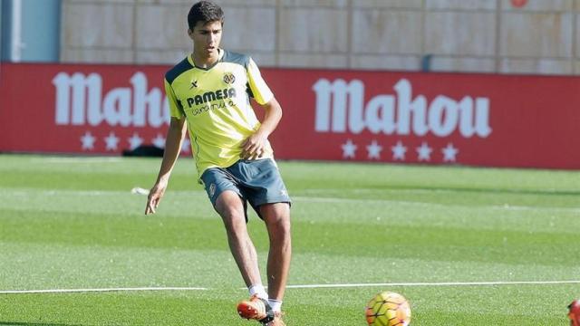 Foto de Rodri Hernández en 2015 con el filial del Villarreal.