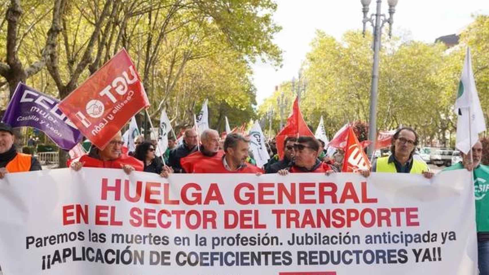 Huelga de conductores en Valladolid