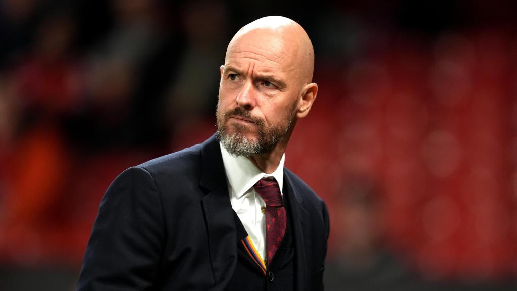 Erik ten Hag, en un partido del Manchester United