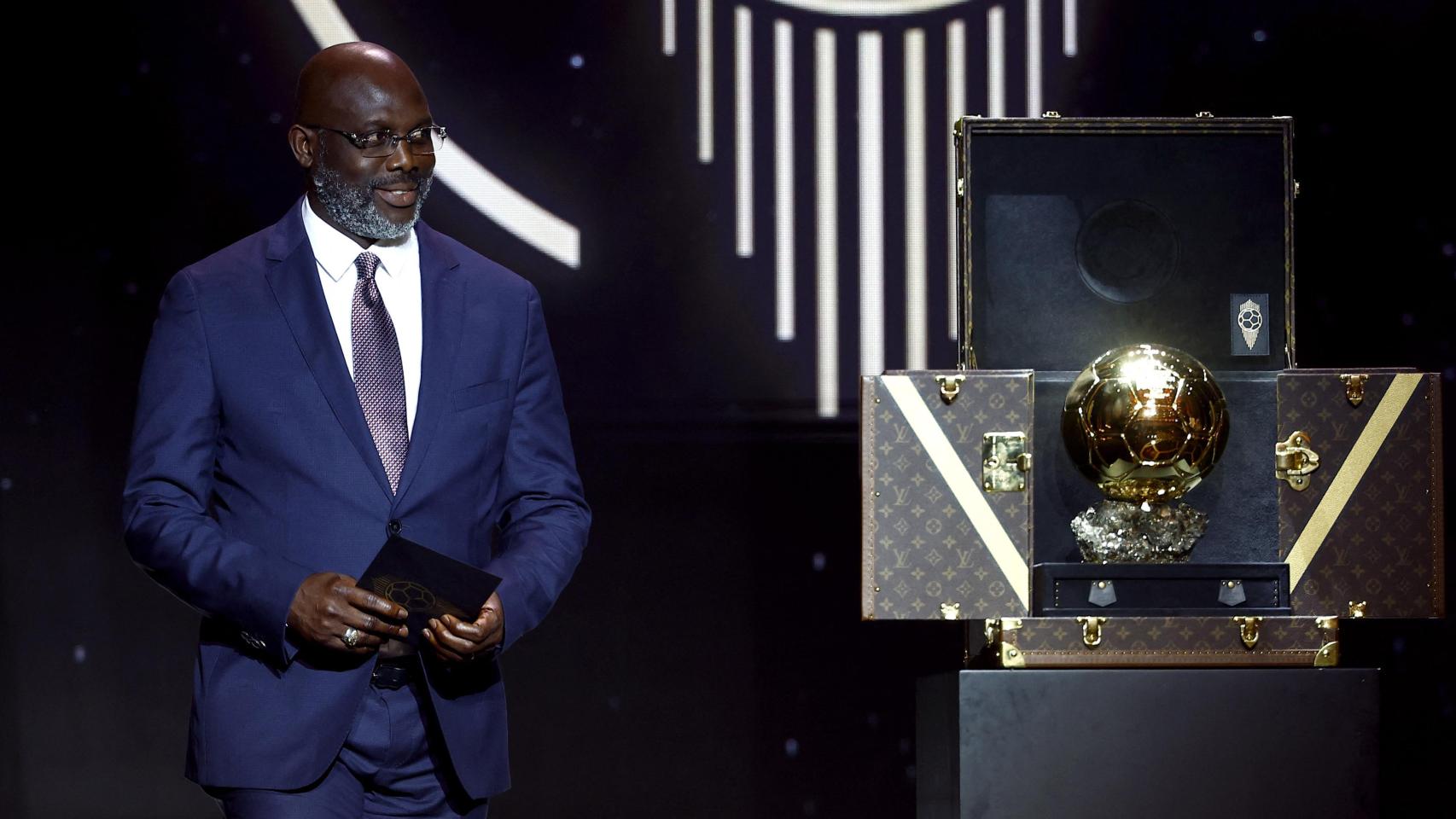 George Weah, en la Gala del Balón de Oro 2024