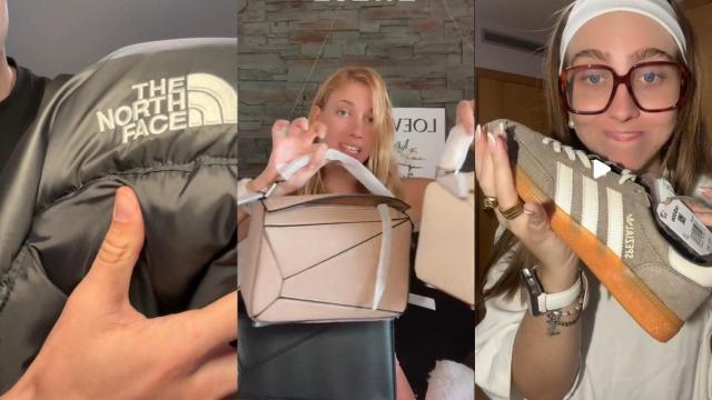 Capturas de vídeos de TikTok de hauls de Hacoo