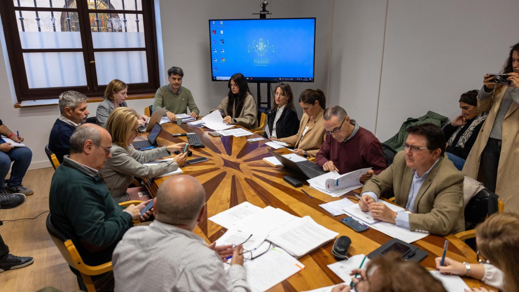 Imagen de la Comisión de Hacienda del Ayuntamiento de Toledo.