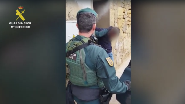 El detenido, arrestado por los agentes del Servicio de Información de la Guardia Civil.