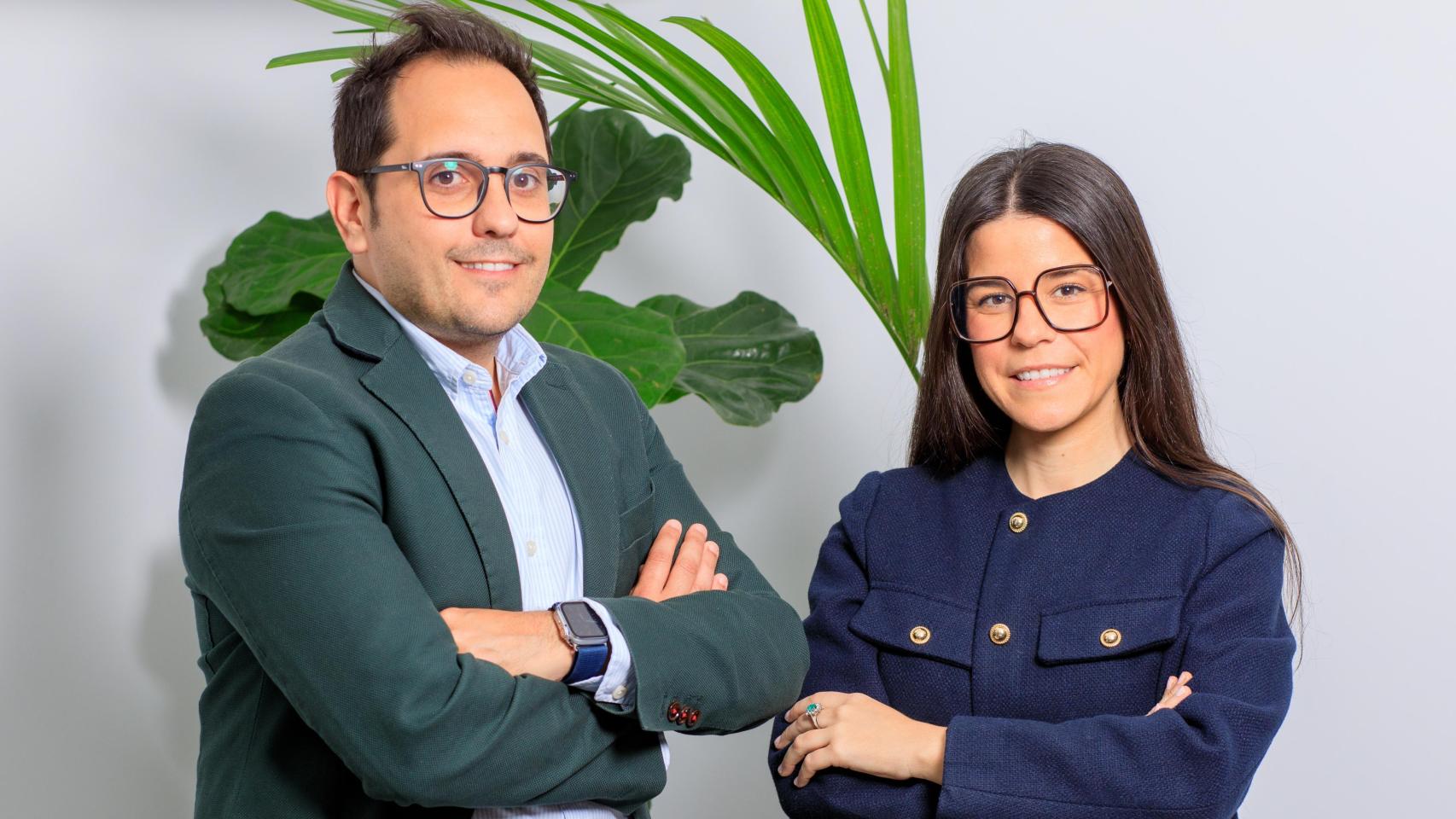 Oscar Rubio, CEO y fundador de Lodgerin, y Tamara Gugel, CMO de la startup.