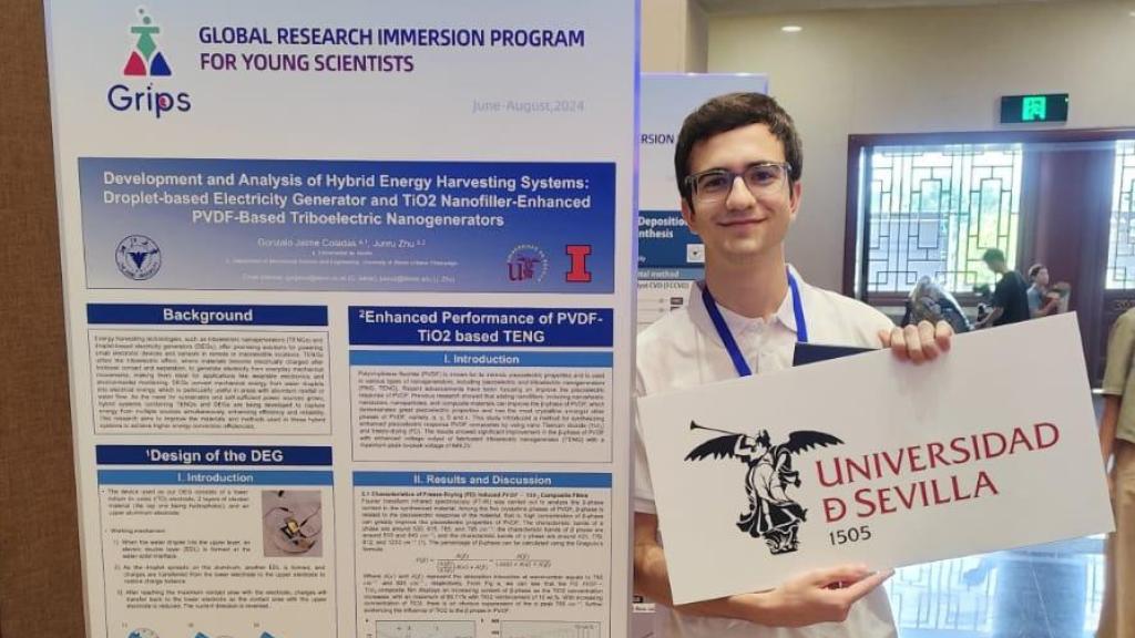 Gonzalo, el estudiante de ingeniería de la US al que acaban de premiar en China