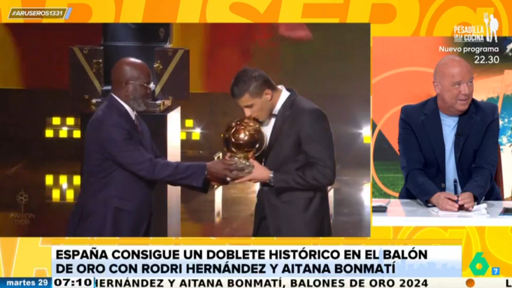 Alfonso Arús comenta lo sucedido en la gala del Balón de Oro 2024