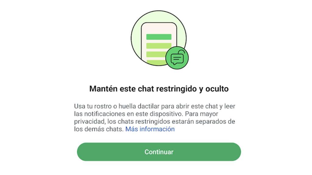 Chat restringido en WhatsApp