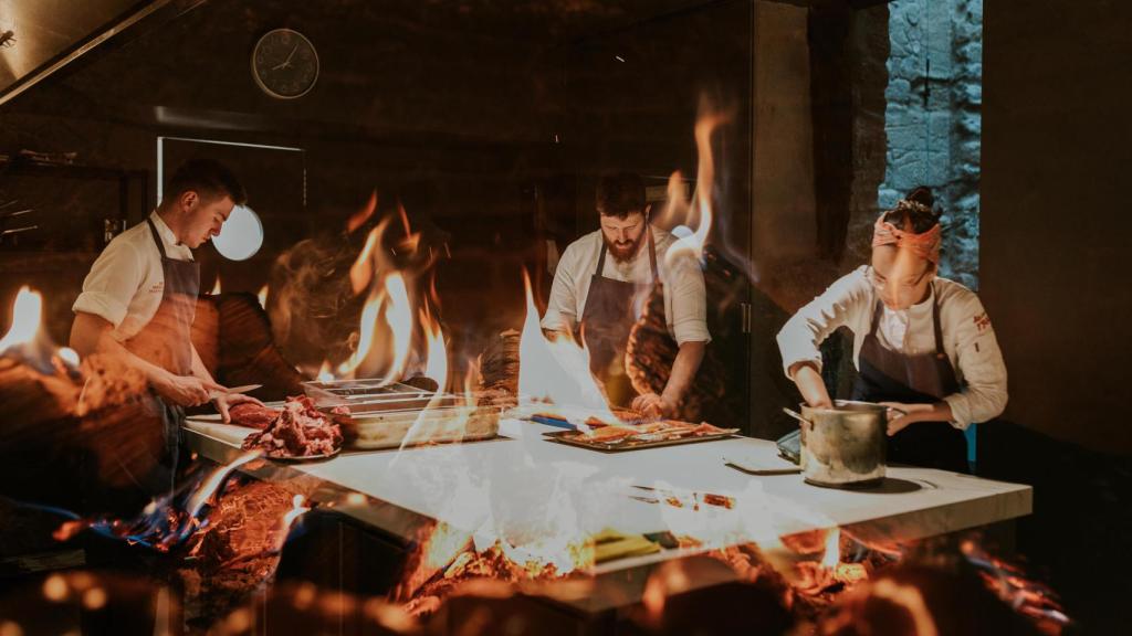 El equipo de Nublo en la cocina.