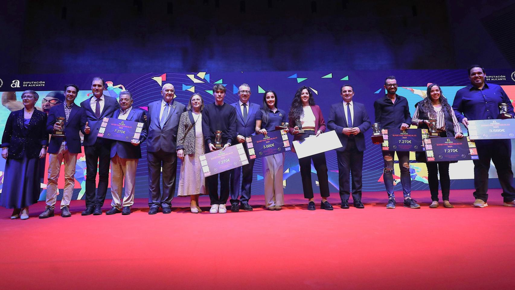 Todos los premiados en la Gala del Deporte.