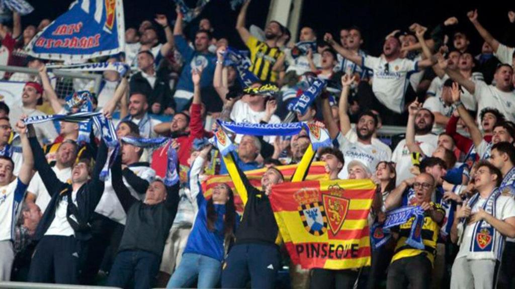 Aficionados del Real Zaragoza.