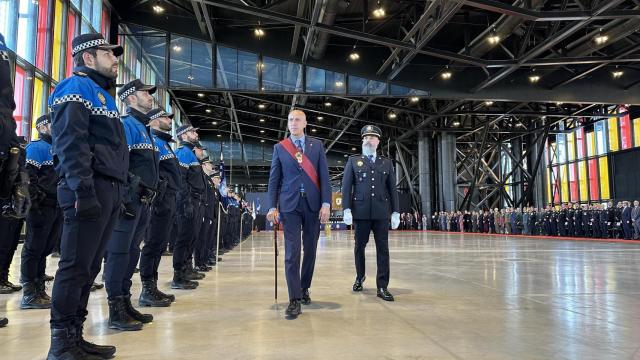 El alcalde de León, José Antonio Diez, en la fiesta de la Policía Local