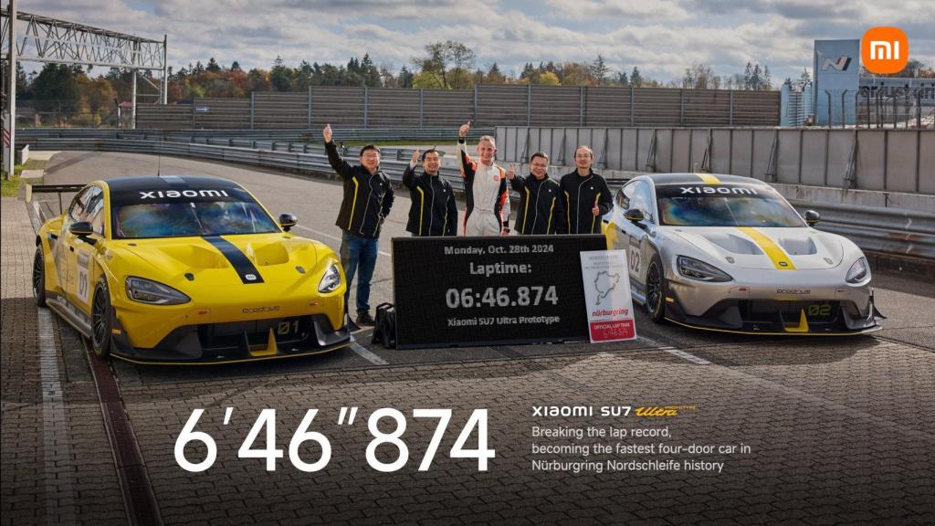 Xiaomi SU7 Ultra y su récord en el Nürburgring