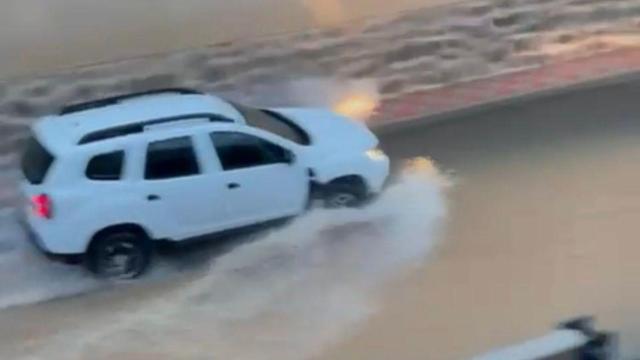 Las intensas lluvias han generado importantes balsas de agua en Cobisa.