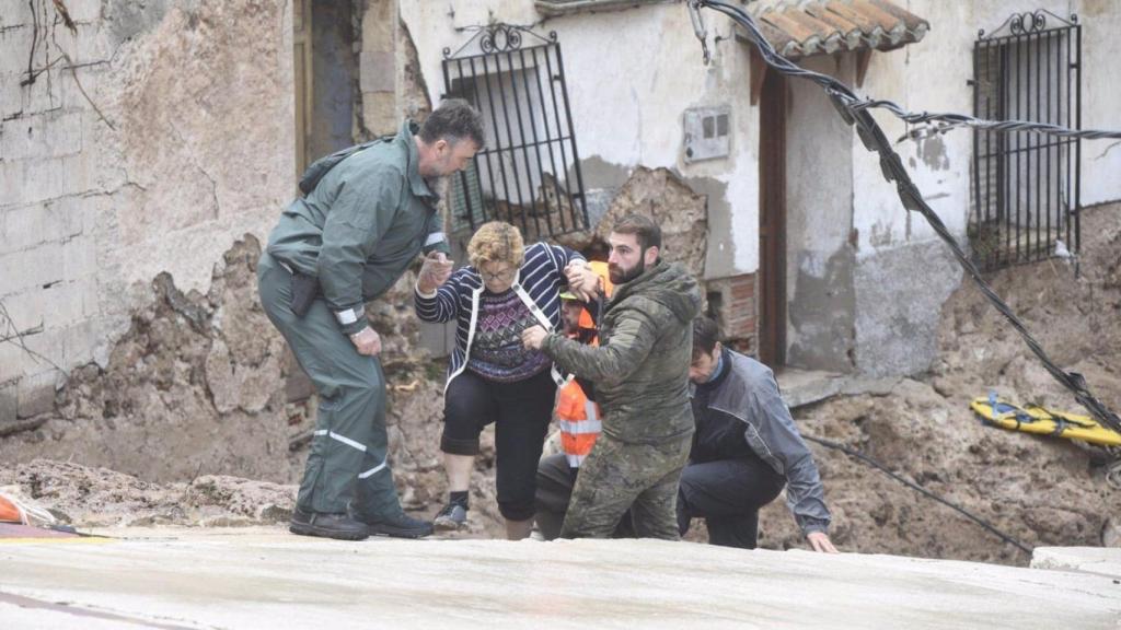 Rescate en Letur (Albacete). Foto: Europa Press.