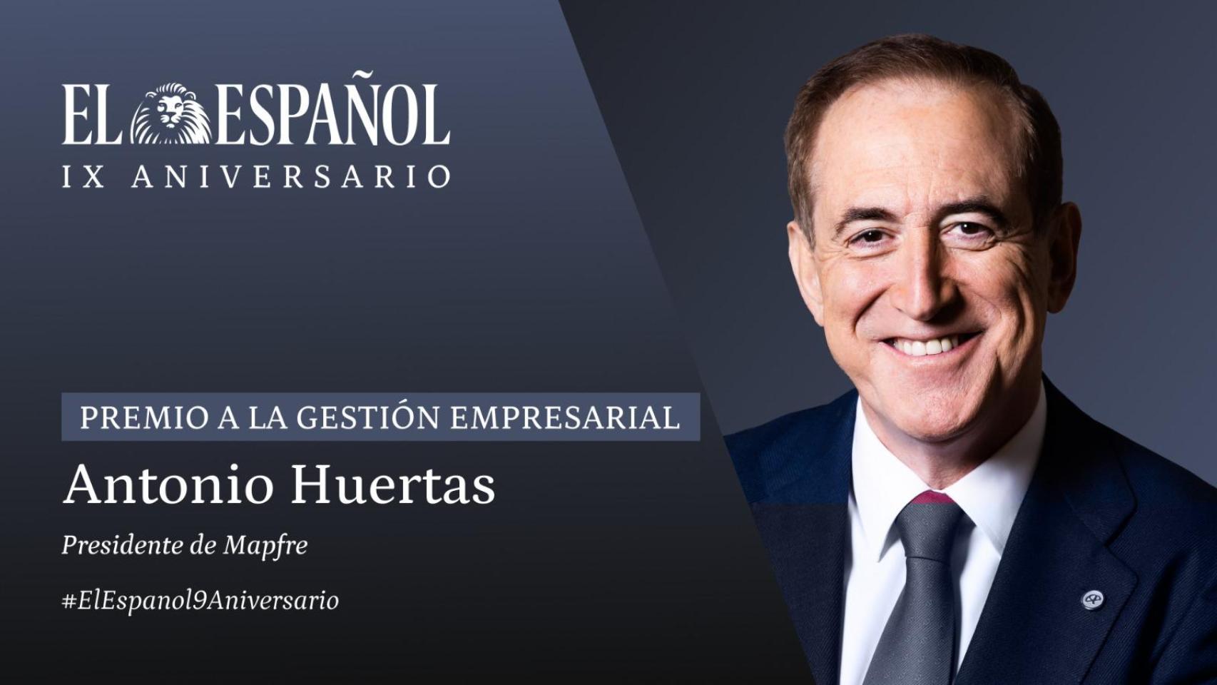 Antonio Huertas, premio a la Gestión Empresarial de El Español.
