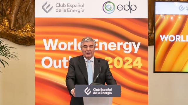 Francisco Reynés, presidente del Club Español de la Energía, en la presentación del World Energu Outlook 2024 de la AIE.