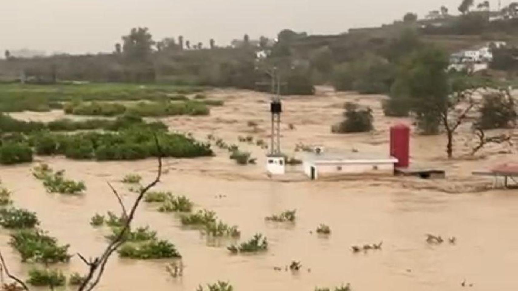 El desbordamiento del río Guadalhorce.