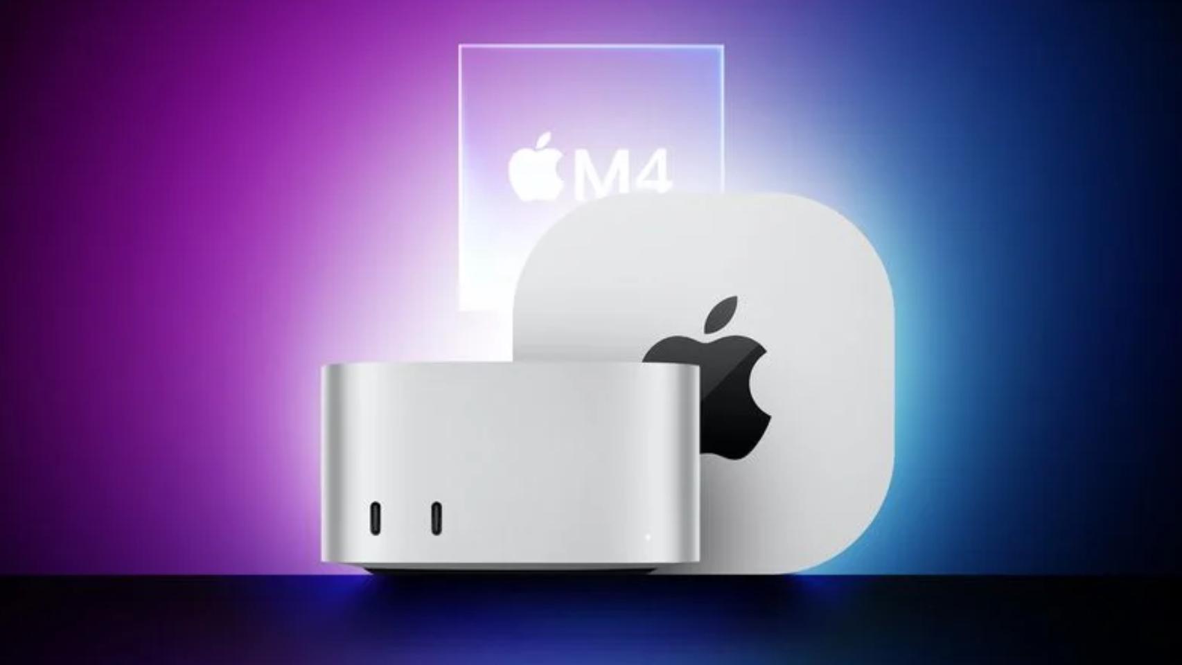 Concepto del Mac Mini con chip M4.