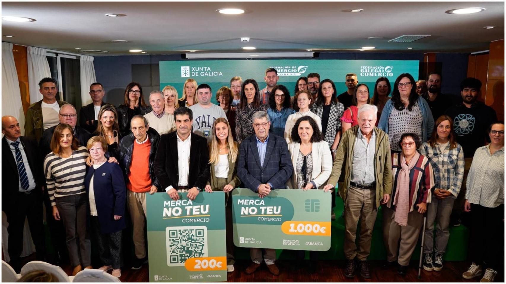 Entrega de los premios de la campaña Merca no teu comercio