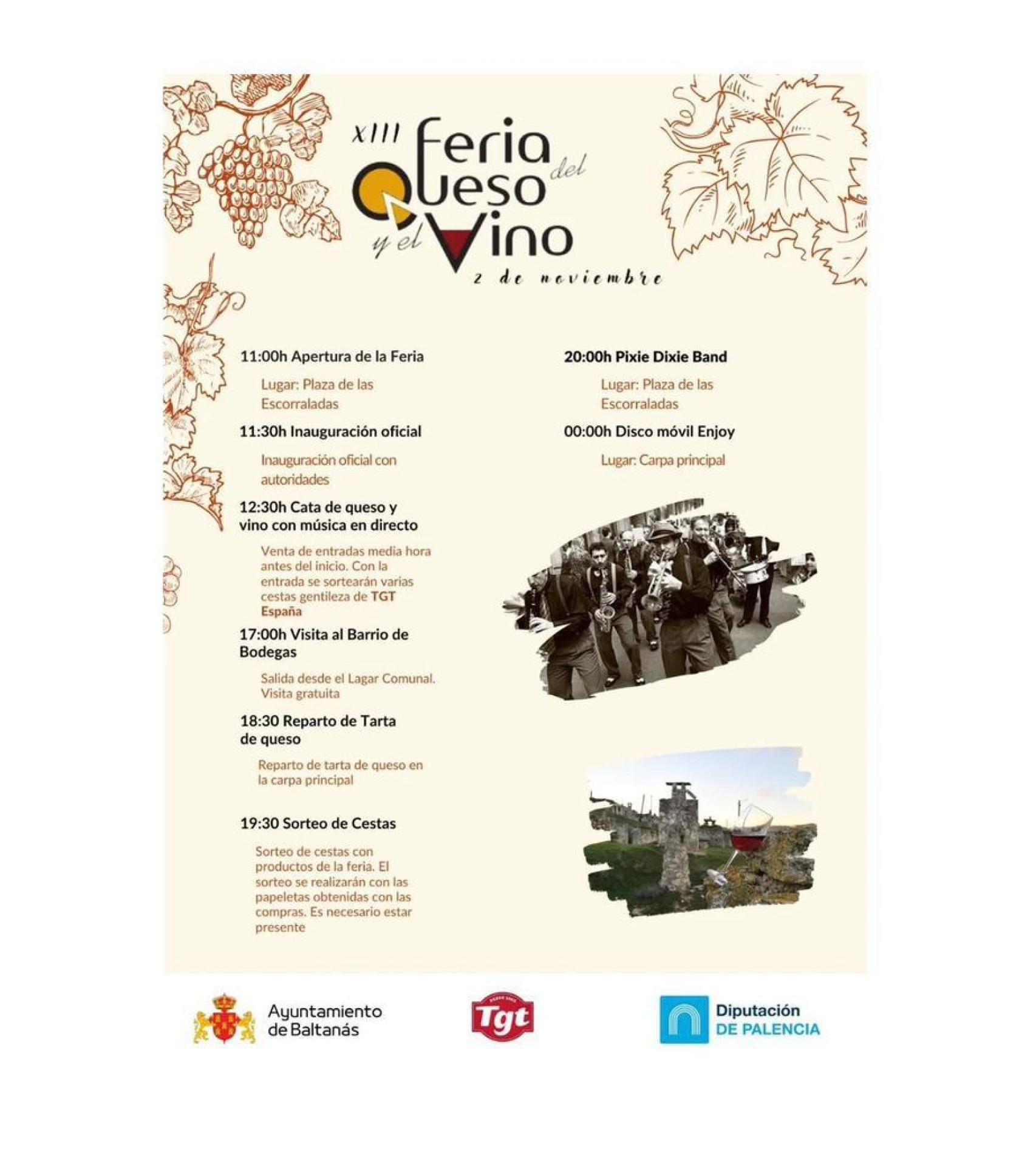 Cartel de la XIII Feria del Queso y el Vino de Baltanás